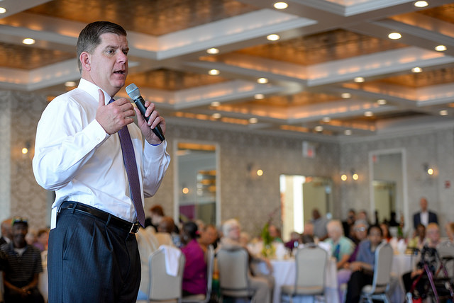 Mayor Walsh at LGBT Senior Event in Dorchester last week: 'As a city, we're gonna try. Why shouldn't we try things?'